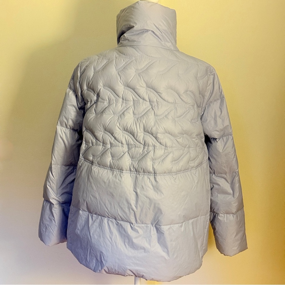 Vgrass Light Periwinkle Bonded Goose Down Puffer … - image 3